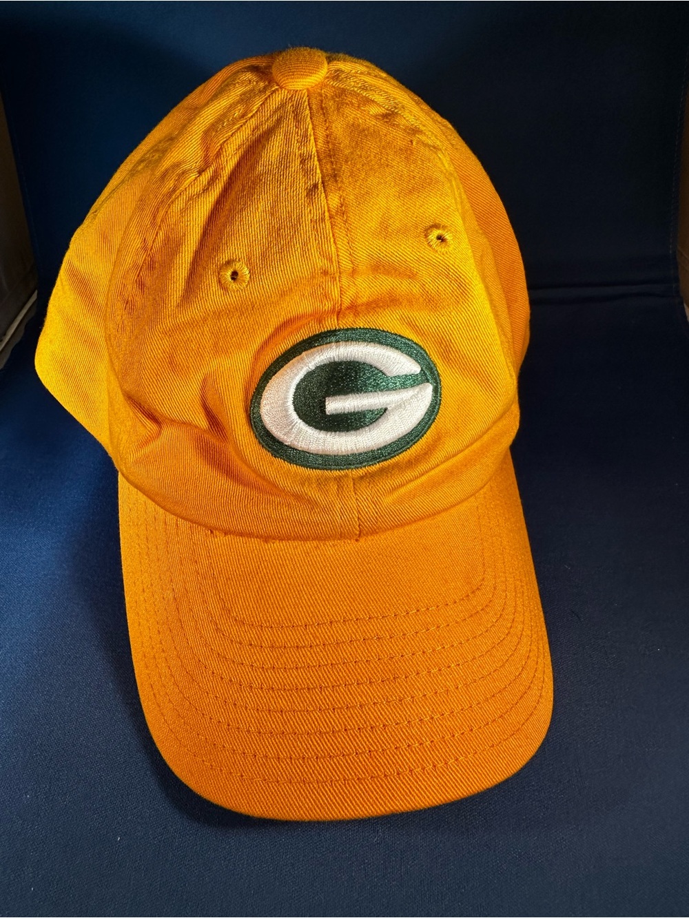Vintage GreenBay Packers NFL Gold Hat Cap Embroidered G Logo OSFA Patent pending